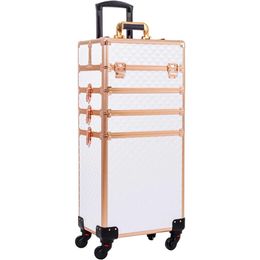 Rolling Makeup Fashion Train Case grand rangement chariot cosmétique 4 en 1 voyage avec clé 240416