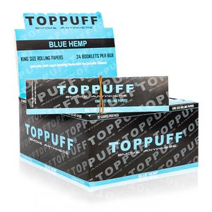 papier à rouler smoke shop TOPPUFF 78MM Multi-Color volume contenant 50 pièces une boite de 25 gros volumes FEUILLES A ROULER