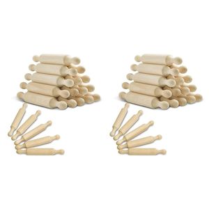 Deegrollers Gebaksborden 30 stuks Houten Mini Deegroller 6 inch lang Keuken Bakken Deegroller Kleine Houten Deegroller Voor Kinderen Fondant 231018