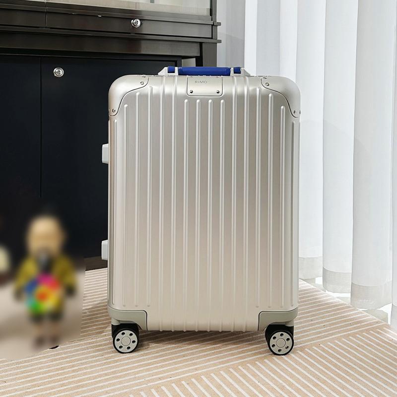 Rolling Koffer Designer Koffer Gepäck mit Rädern Aluminiumlegierung Boxen Passwort Trolley Hülle Reisetasche Koffer Bordkoffer Männer Männer
