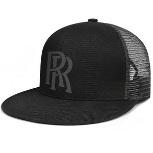 Rolls Royce RR logo símbolo emblema Unisex Flat Brim Trucker Cap Cool Vintage Baseball Hats Logo gay les rainbow metal brillante oro h250j