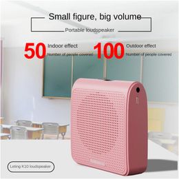 Rolton Letting K10 Mini Little Bee Loudser Portable Teacher Teaching Teaching Conference with Guide Horn suspendu à la taille 240113