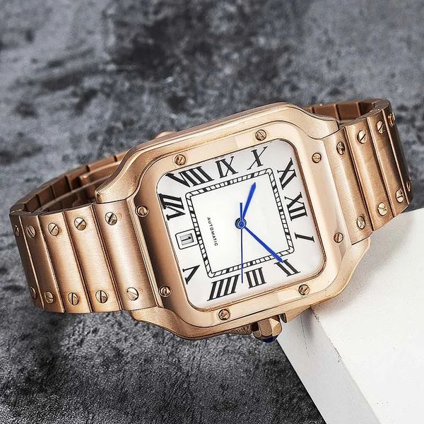 Reloj digital romano para mujer Moda clásica Panthere 316L Piedra preciosa de cuarzo de acero inoxidable para dama Regalo de calidad superior con reloj de pulsera de diseño Montres de luxe DHgate