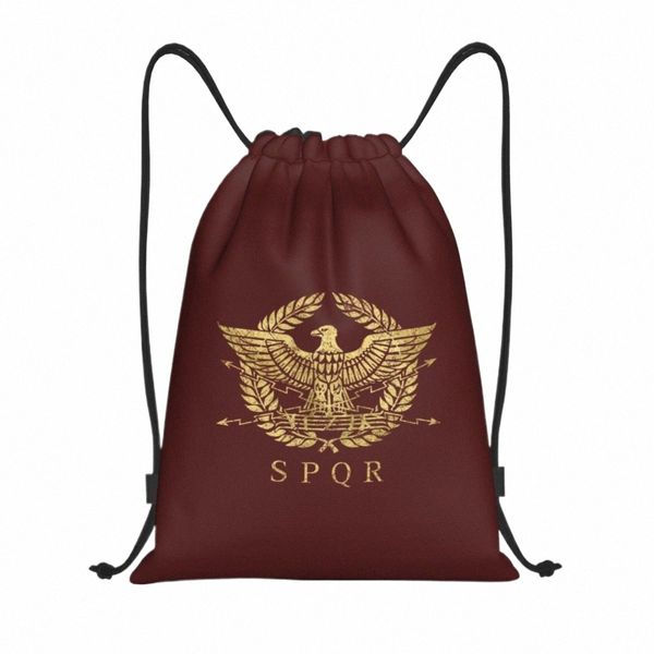 Roman Empire Eagle Emblem Sacs à dos à cordon de serrage Femmes Léger Italie Fierté Italienne Gym Sports Sackpack Sacs pour Boutique D4NI #