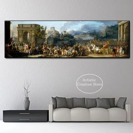 Histoire romaine Le triomphe du consul Aemilius Paulus Affiche Print toile peinture de peinture mur