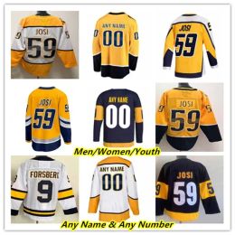 Roman Josi Reverse Retro Hockey-shirts Filip Forsberg Matt Duchene Mikael Granlund Mattias Ekholm Nino Niederreiter Ryan Johansen Mcdonagh 32