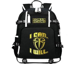 Roman Reigns sac à dos Big Dog Day Pack I Can Will School Sac Wrestling Packsack ordinateur portable Pocket Rucksack Sport Schoolbag Day Outdoor Day4058015