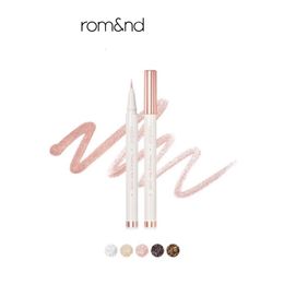 ROMAND Twinkle Pen Liner Eyeliner crayon imperméable résistant à la sueur très fin Eyeliner anti-taches rose paillettes maquillage 240106