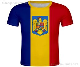 ROUMANIE t-shirt bricolage sur mesure nom numéro rom TShirt nation drapeau ro romana roumain pays collège imprimer po vêtements 22079197046