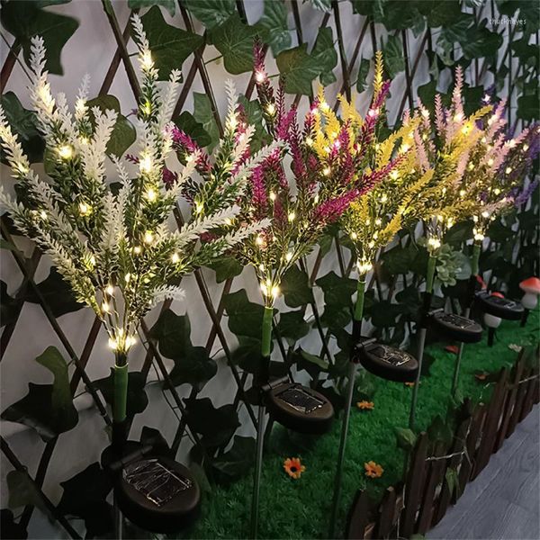 Lámpara De Ambiente Romántico Iluminación Decorativa Fresca Y Natural Impermeabilización Exterior Carga Solar Lavanda Perfecta