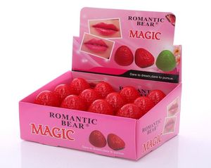 Romantique ours magique fraise baume à lèvres hydratant Chapstick mignon boule naturel lèvres pommade fruité soin Makeup6474038