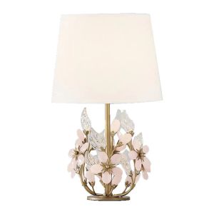 Romantisch ontwerp kristallen tafellampen koperen verlichtingsdia29*h50cm glans meisjes kamerlamp