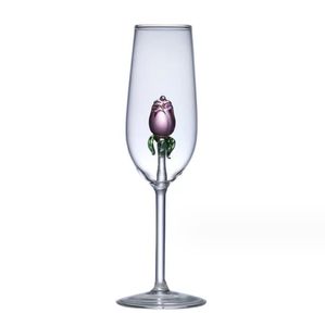 Tasse en verre romantique pour Cocktail Rose, verre à vin rouge, fête d'halloween, nouvel an, cadeaux de noël