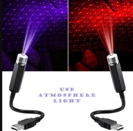 Romantische LED Autodak Ster Nachtlampje Projector Sfeer Galaxy Lamp USB Powered Car Interior Decor Lights