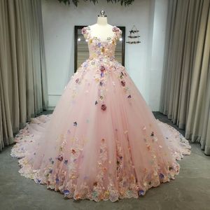 Robe De Quinceanera rose romantique 2024 douce 15 robe florale appliquée robes De Cocktail De Baile robe De bal robes De 15 Quinceanera