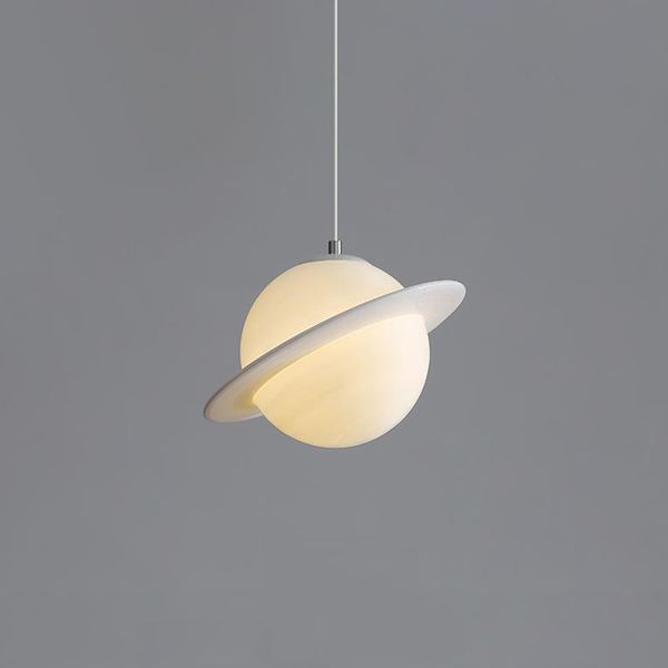 Planète romantique Saturne Chandelier Porche Porche Créatif Balconie Chambre pour enfants Salon Light Salle Pendante Pendante