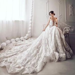 Robe De mariée romantique grande taille, col à bijoux transparent, manches cape, perles appliquées, Robe De bal en dentelle, Robe De mariée glamour et Sexy