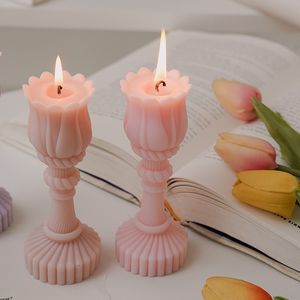 Bougies parfumées romantiques Tulip Candlers Home Decoration Ornement Sodeur Bougies Creative Birthday Cadeaux de mariage Candle de mariage