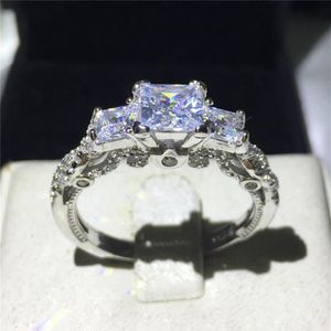 Anillo femenino de Vintage Romantic Diamonique CZ Diamond 925 Barning Body Band Band Band Band para Women233k