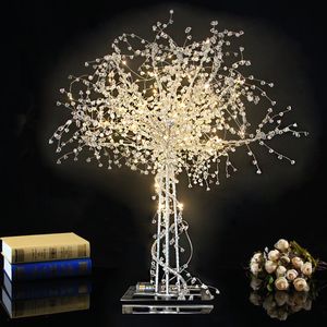 Romantische Bruiloft Tafel Decoratie Centerpieces Kristallen Verlichting Boom Podium Road Gids Voor Baby Shower Verjaardagsfeestje Decor Props