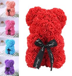 Romantice Rose Bear avec boîte pour la Saint-Valentin039 Journée de mariage Gift Yirday Anniversaire Anniversaire Présent Decoration9241925