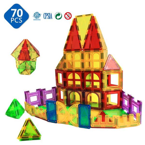 Romboss 3D Blocs de construction magnétiques Jeux de construction Aimant Jouet Aimants pour enfants Jouets éducatifs carrés pour enfants Cadeau Q0723