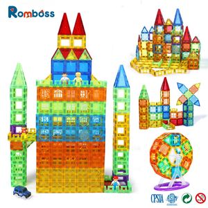 Romboss Kleurrijke Venster Architectuur Puzzel Educatief Bouwstenen Speelgoed Creatieve Verscheidenheid Magnetisch Speelgoed voor Kinderen 240110