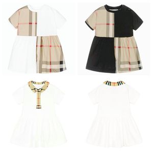 Rober 0-24m Baby Girls Robes Summer Designer Pure Cotton Elasticité Printemps Baby Princess Robe Kids Vêtements
