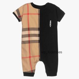 Romper ontwerper peuter kinderen revers enkele rij knopen jumpsuits ontwerper baby onesie pasgeboren vrijetijdskleding kleding