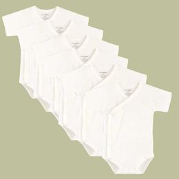 Rompers 0-12m baby witte jumpsuit geschikt voor pasgeborenen unisex biologisch katoen korte mouwen uit één stuk geschikt voor kinderen en peuters pajamasl240514L240502