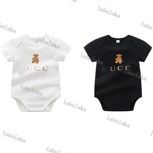 Mamelucos 2023 Mamelucos Venta al por menor Bebé recién nacido Oso a cuadros Mamelucos Onesies Mono fino de algodón Monos de una sola pieza Niños pequeños