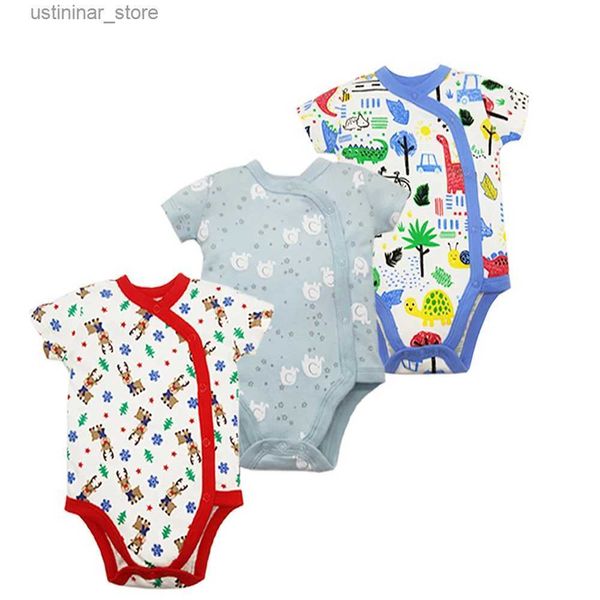 Rompers 3pcs / lot Coton Soft Bodys Bodys Fashion Baby Boys Filles Cloth