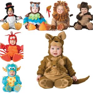 Barboteuses 6M 24M Noël Noël bébé vacances Halloween Costume infantile filles Lion Cosplay Pourim né tout-petits vêtements 230915