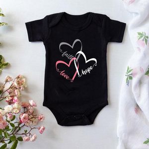 Rompertjes aankomst lijn liefde grafische gedrukte baby romper geboren jongen meisje lichaam uit één stuk korte mouwen zachte jumpersuit 27933