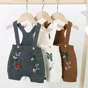 Rompers Baby Bodysuits Born Infant Kids Girl Body Suits kleding Sweater Handgemaakte borduurwerk herfst herfst peuter jumpsuits overalls 230408