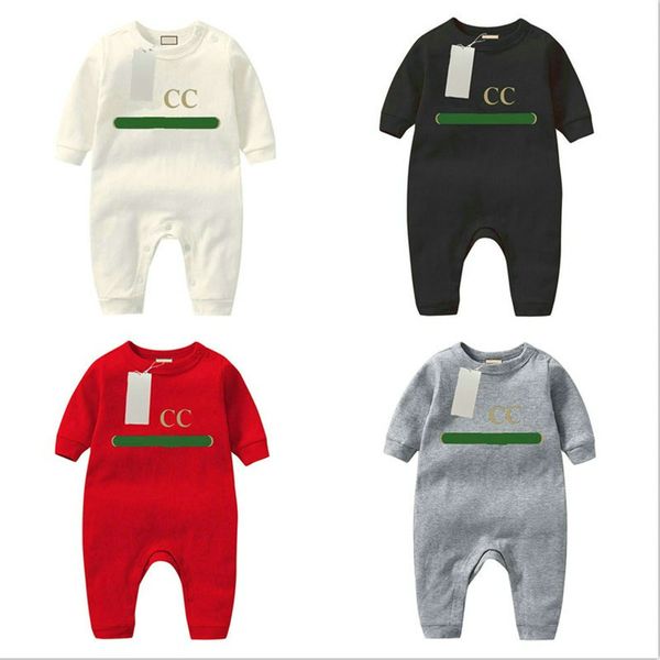 Mamelucos Bebé Niño Niña Niños Diseñador Verano Ropa de algodón puro 1-2 Viejo Recién nacido Monos Ropa