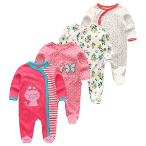 Rompers Baby Boy Romper Born Jumpsuit Lange mouw katoen pyjama's meisjes rompers roupa de bebes babykleding 230425