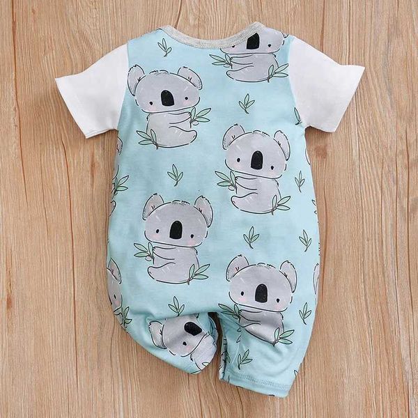 Rompers Baby Clothing Girl Boy Koala Imprimé Jumps Summer Summer à manches à manches courtes 0-18 mois