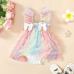 Rompers Baby Girl Floral Lace Rober Robe TUTU BRODERIER LES SLANCES VOLES EN VIEUX SORTIE GALLANCHE H240508