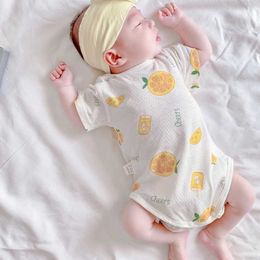 Rompers baby jumpsuit pasgeboren katoenen jurk kinderjurk kinderloze boneloze jumpsuitl2405L2405