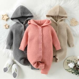 Rompers baby gebreide jongens jumpsuit winter herfst meisjes kleding voor pasgeboren kostuums kinderen overalls j220922