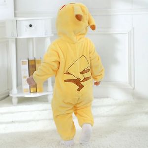 Rompertjes Baby Rompertjes Babymeisje Kleding Kigurumi Kids Onesie Cosplay Kostuum Geboren Jongen Pyjama Flanel Warme Zachte Jumpsuit 0-24M 231020