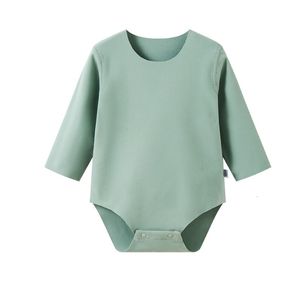 Rompers Baby Solid Jumpsuit Baby Rompers voor Autumn CC10.12 230425