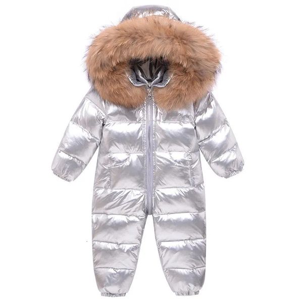 Barboteuses bébé combinaisons de neige imperméables-30 degrés russe hiver salopette pour enfants vêtements pour enfants filles doudoune garçons combinaison TZ289 231010