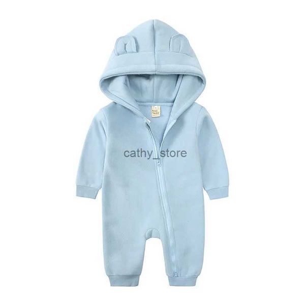 Barboteuses Bébé Vêtements D'hiver Nouveau-Né Ours Combinaison Pour Les Filles De 0 À 6 12 18 24 Mois Trucs Enfants Salopette Coton Garçons Tenue BodysL231114