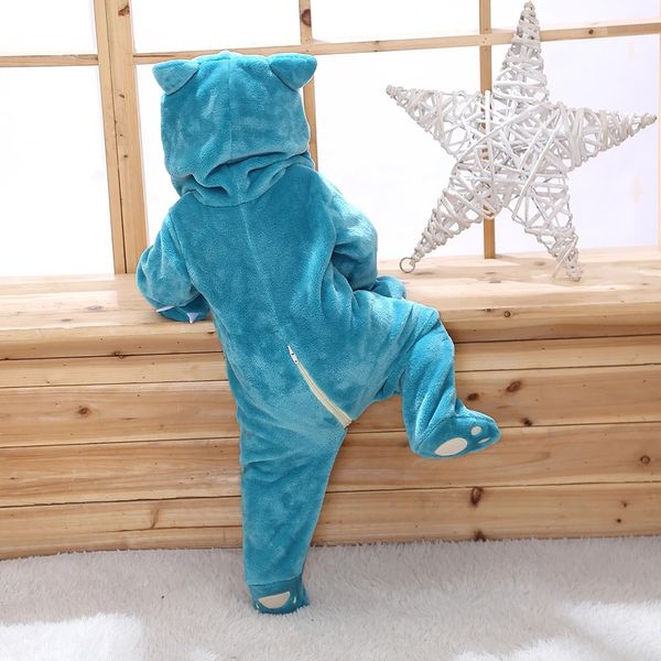 Barboteuses né bébé vêtements Halloween drôle mignon Costumes garçon fille barboteuse enfant Onesie Animal Cosplay body infantile hiver doux tenue 231208