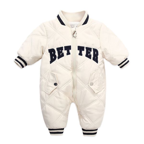 Barboteuses né bébé filles vêtements automne hiver garçons polaire combinaisons chaudes Baseball Bebe mode globale pour les nés 230920