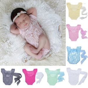 Barboteuses Born dentelle barboteuse bébé Bloomer Boho pull fille pographie accessoires photographie