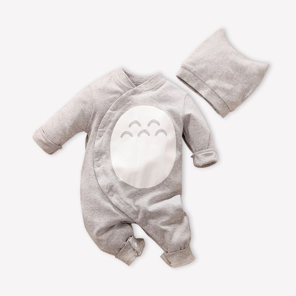 Mamelucos nacidos para bebés y niñas, ropa para niños, lindo disfraz de Animal Totoro, bebés nacidos, ropa infantil gemela, mono, sombrero, conjunto 221018