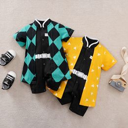 Rompertjes Cosplay Anime Baby Zomerkleding Jongen Kostuum 0 Tot 18 Maanden Geboren Geboren Rompertjes Jumpsuit Voor Kinderen Onesie zuigelingen Body 230915